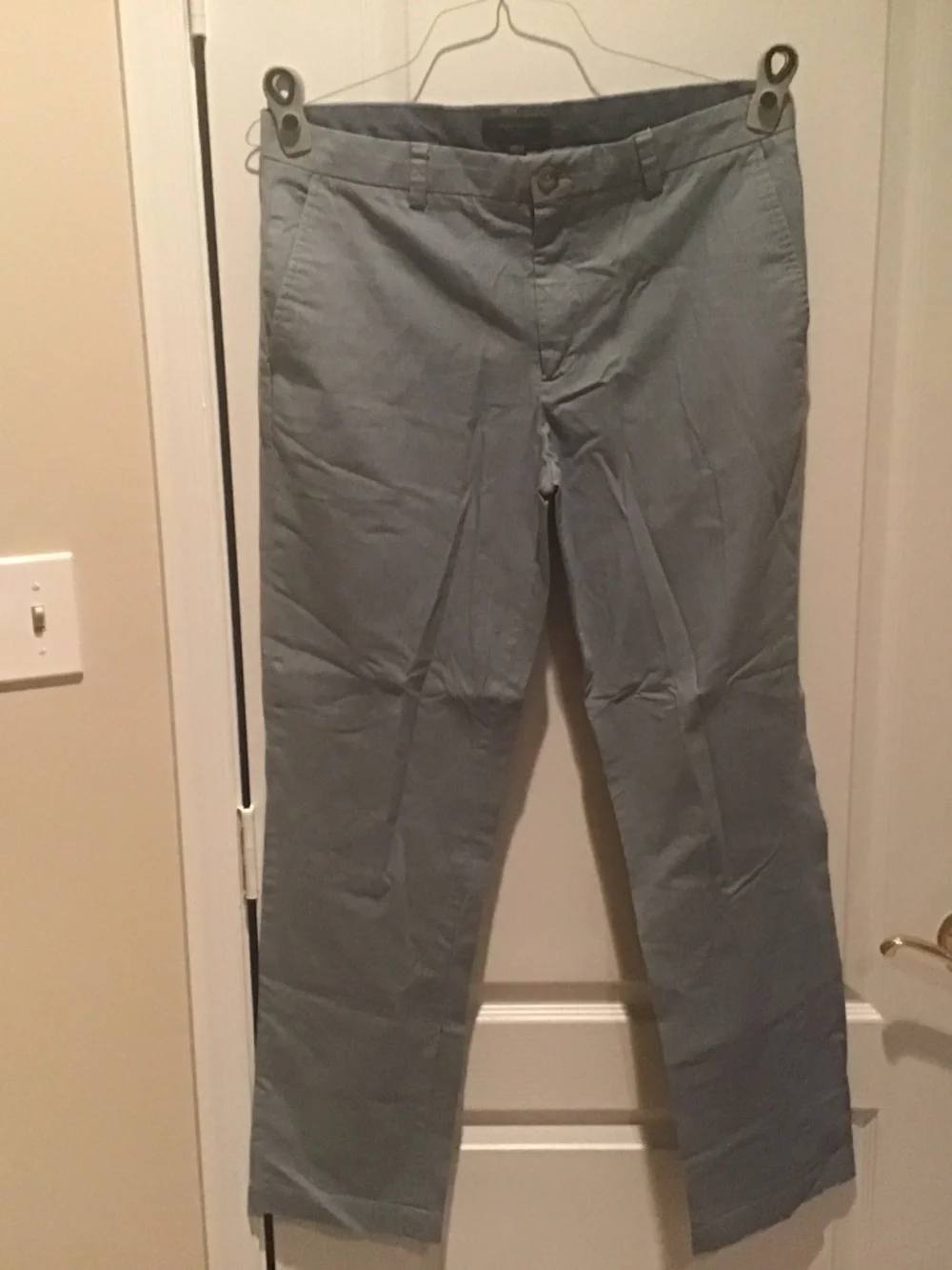 Banana Republic Aiden Chino 35x34 blue and white stripes